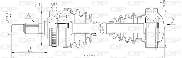 Drive Shaft (DRS6153.00)