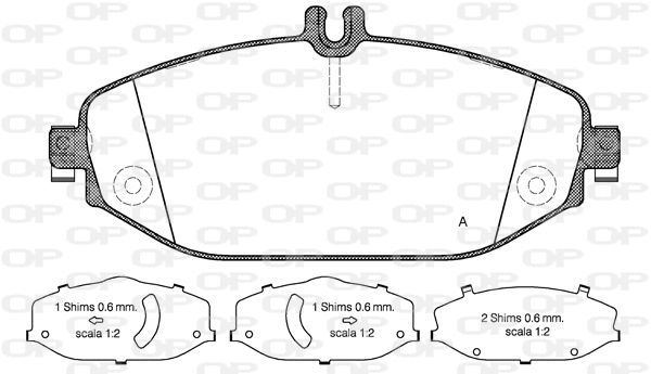 Brake Pad Set, disc brake (BPA1618.00)