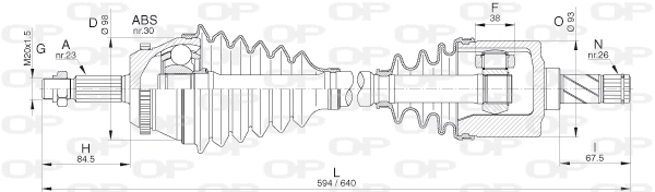 Drive Shaft (DRS6304.00)