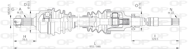 Drive Shaft (DRS6255.00)