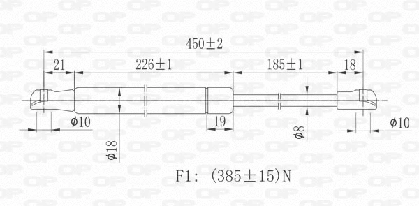 Gas Spring, boot/cargo area