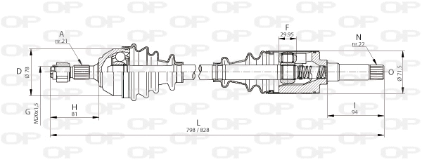 Drive Shaft (DRS6001.00)
