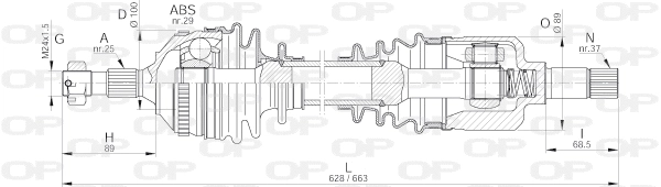 Drive Shaft (DRS6226.00)