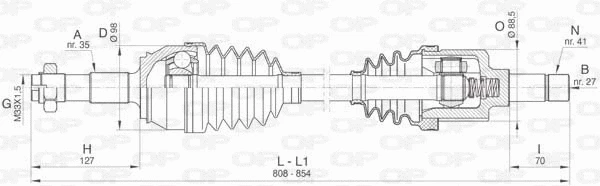 Drive Shaft (DRS6445.00)
