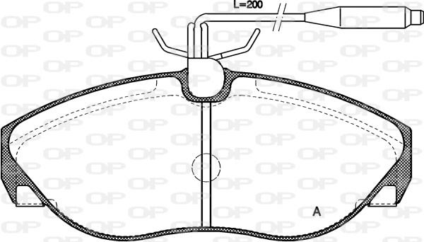 Brake Pad Set, disc brake (BPA0486.02)