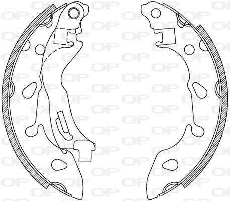 Brake Shoe Set (BSA2235.00)