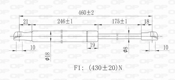 Gas Spring, boot/cargo area