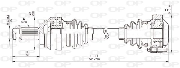 Drive Shaft (DRS6348.00)