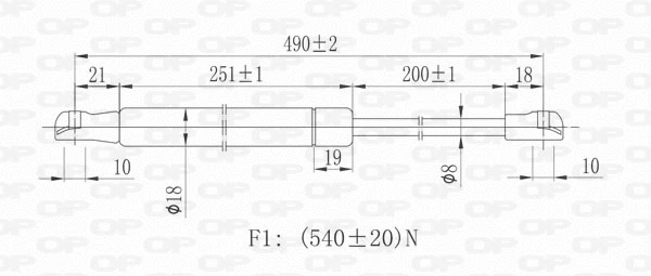 Gas Spring, boot/cargo area