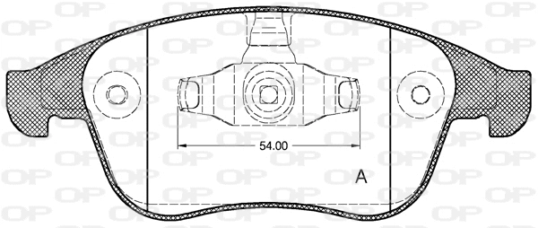 Brake Pad Set, disc brake (BPA1350.00)