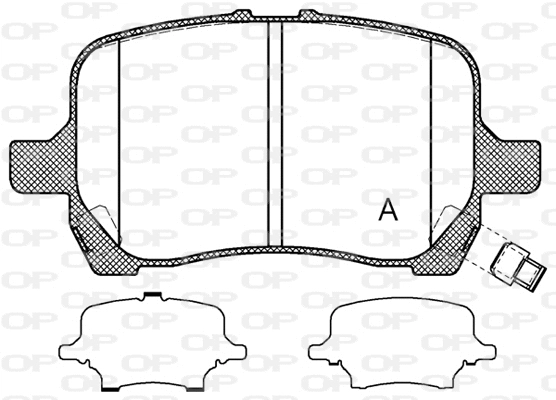 Brake Pad Set, disc brake (BPA1089.12)