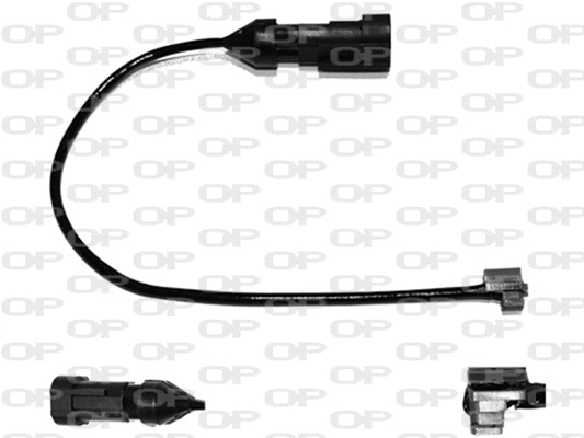 Warning Contact, brake pad wear (AK3134.00)