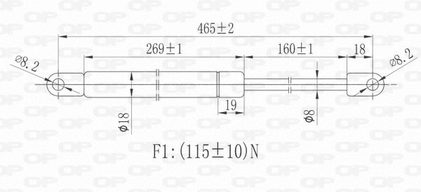 Gas Spring, boot/cargo area