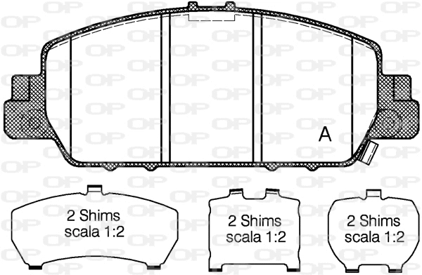 Brake Pad Set, disc brake (BPA1548.02)