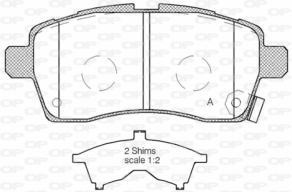 Brake Pad Set, disc brake (BPA1833.02)