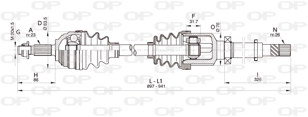 Drive Shaft (DRS6343.00)