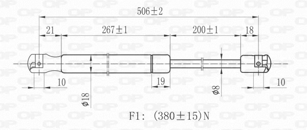 Gas Spring, boot/cargo area