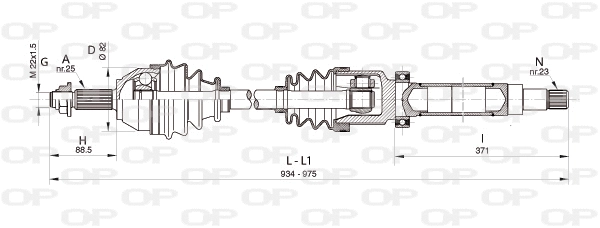 Drive Shaft (DRS6322.00)