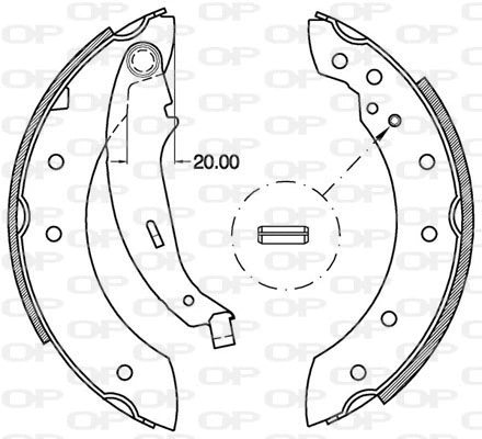Brake Shoe Set (BSA2111.00)