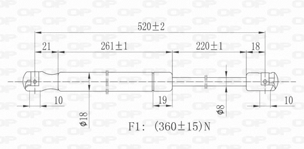 Gas Spring, boot/cargo area