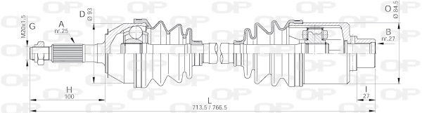 Drive Shaft (DRS6022.00)