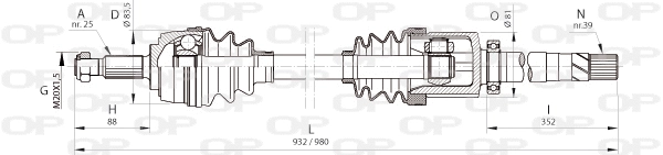 Drive Shaft (DRS6372.00)