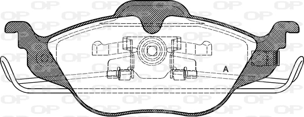 Brake Pad Set, disc brake (BPA0684.02)