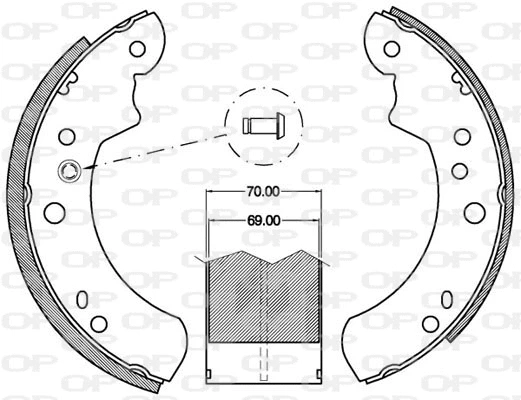 Brake Shoe Set (BSA2051.00)