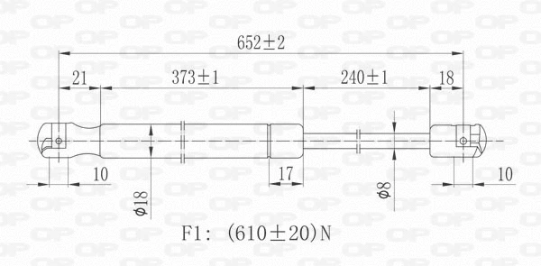 Gas Spring, boot/cargo area