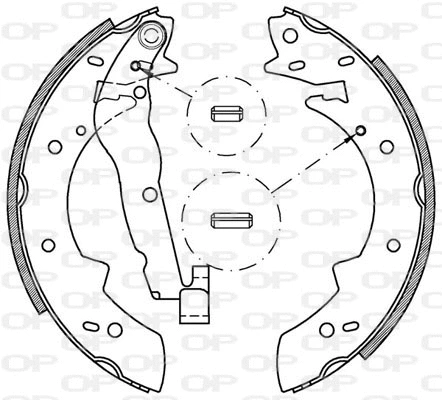 Brake Shoe Set (BSA2006.00)