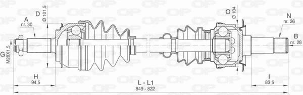 Drive Shaft (DRS6474.00)