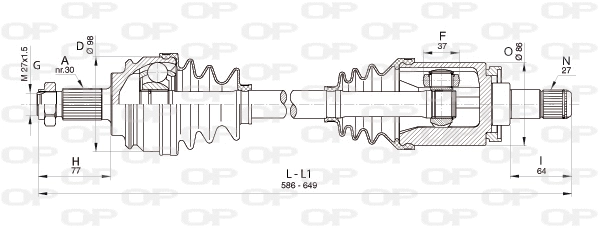 Drive Shaft (DRS6351.00)
