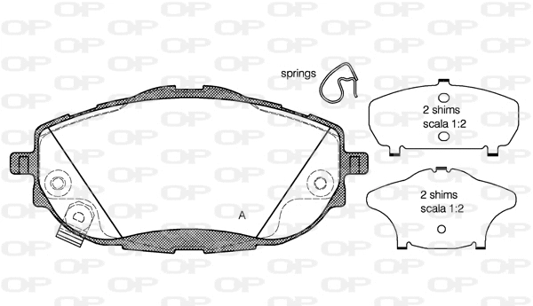 Brake Pad Set, disc brake (BPA1561.02)