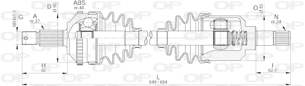 Drive Shaft (DRS6243.00)