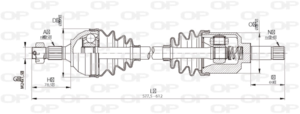 Drive Shaft (DRS6333.00)