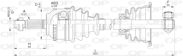 Drive Shaft (DRS6298.00)