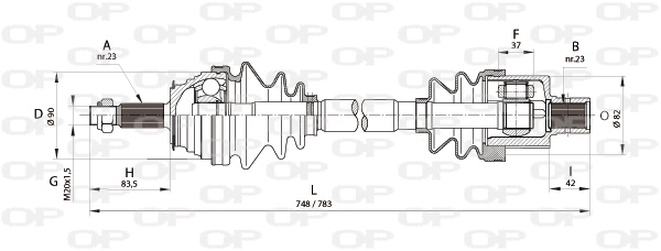 Drive Shaft (DRS6164.00)
