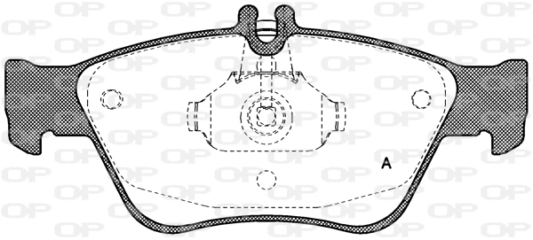 Brake Pad Set, disc brake (BPA0586.00)