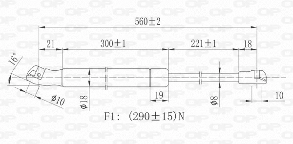 Gas Spring, boot/cargo area