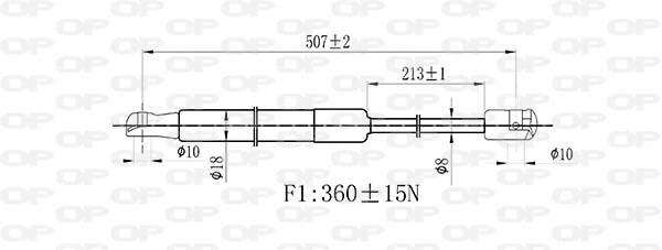 Gas Spring, boot/cargo area