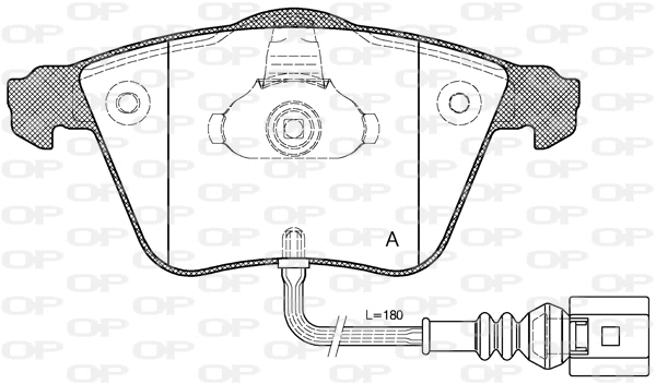 Brake Pad Set, disc brake (BPA0964.32)