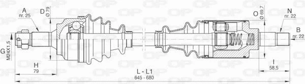 Drive Shaft (DRS6458.00)