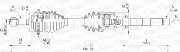 Drive Shaft (DRS6463.00)