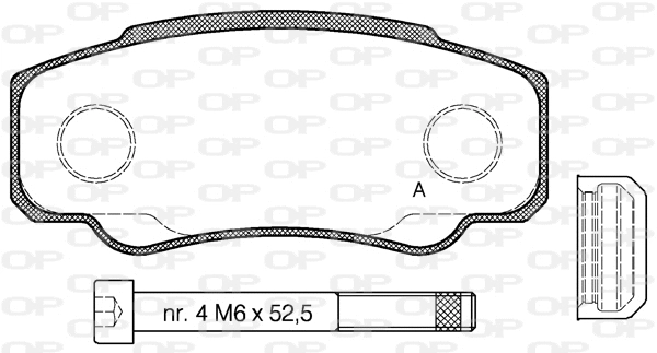 Brake Pad Set, disc brake (BPA0961.00)