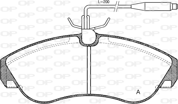 Brake Pad Set, disc brake (BPA0487.02)