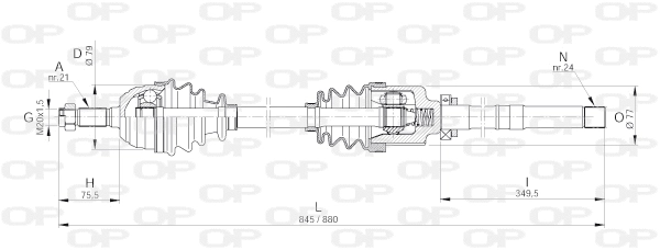 Drive Shaft (DRS6003.00)