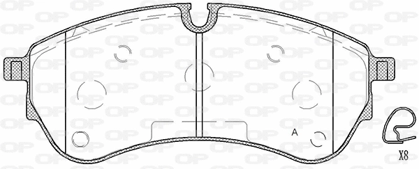 Brake Pad Set, disc brake (BPA1830.00)