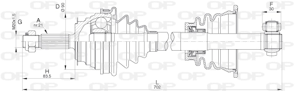 Drive Shaft (DRS6283.00)
