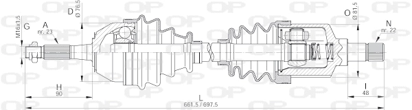 Drive Shaft (DRS6142.00)