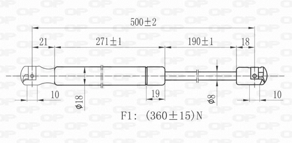 Gas Spring, boot/cargo area
